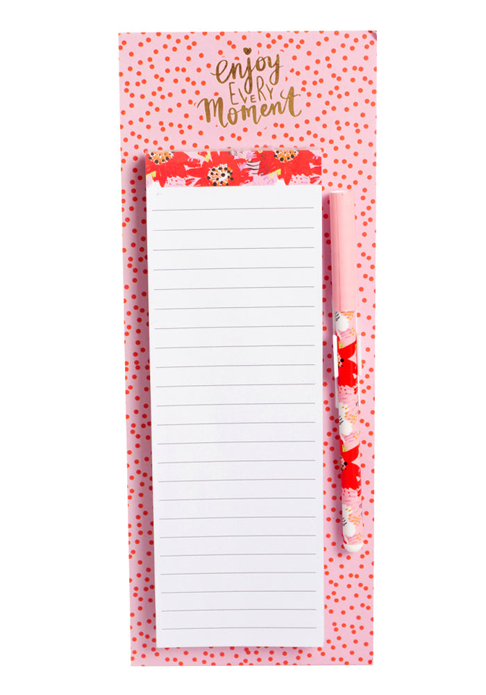 Pretty Posy Magnetic Shopping List