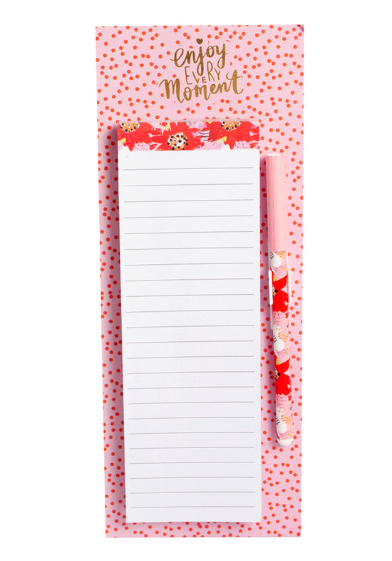Pretty Posy Magnetic Shopping List